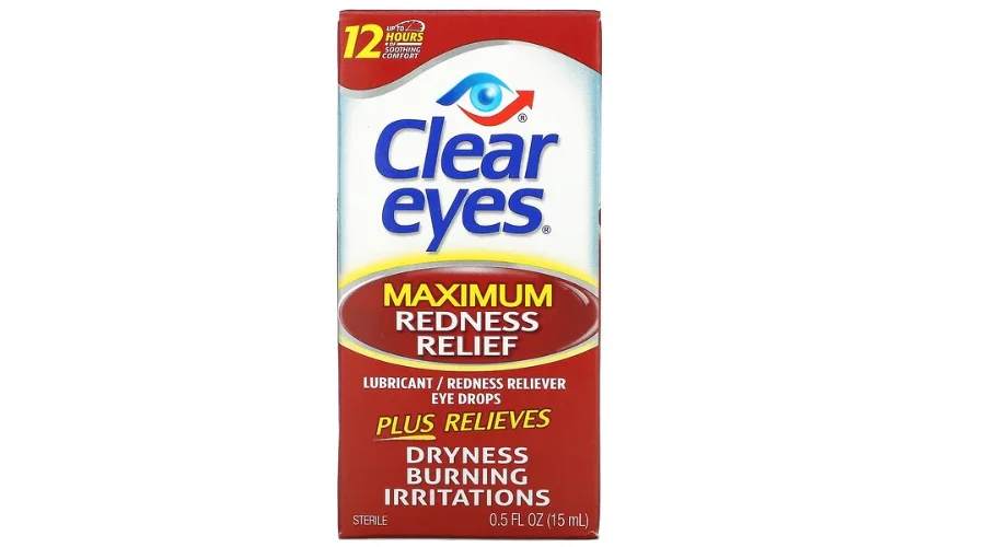 Clear Eyes, Maximum Redness Relief, LubricantRedness Reliever Eye
