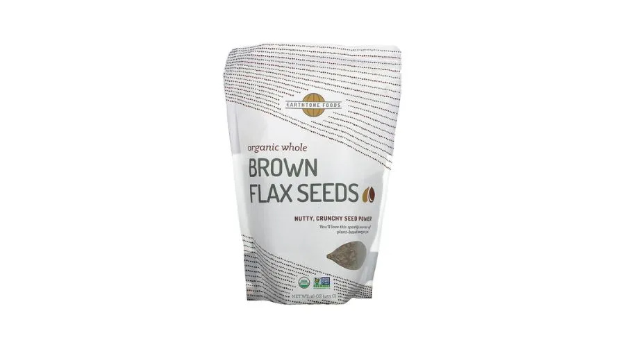 Earthtone Foods, Organic Whole Brown Flax Seeds