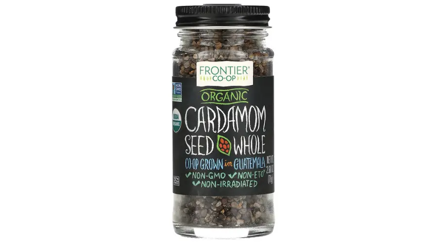 Frontier co-op, organic cardamom seed, whole, 2.68 oz (76 g) | Hoststheory