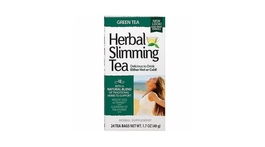 Tea Herbal Slimming, Green Tea, 24 Tea Bags, 1.7 oz