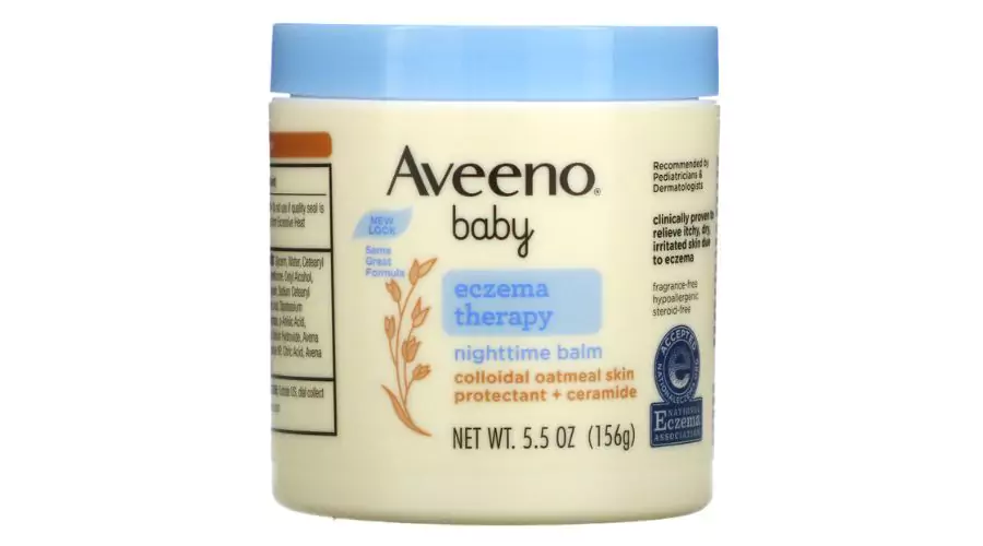 Aveeno, Baby, Eczema Therapy, Nighttime Balm