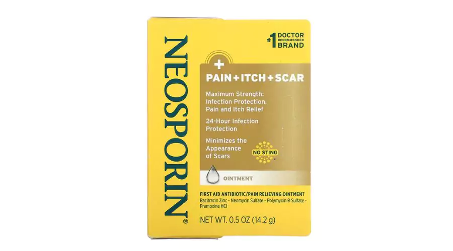 Neosporin, pain, itch and scar ointment, 0.5 oz (14.2 g) 
