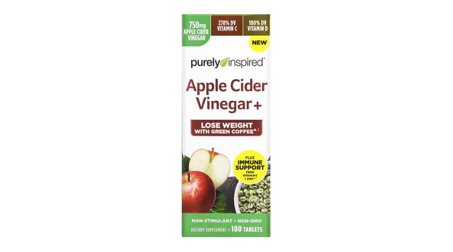 Purely Inspired, Apple Cider Vinegar+, 100 Tablets