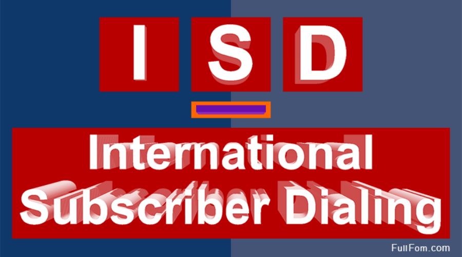 International Subscriber Dialing (ISD)