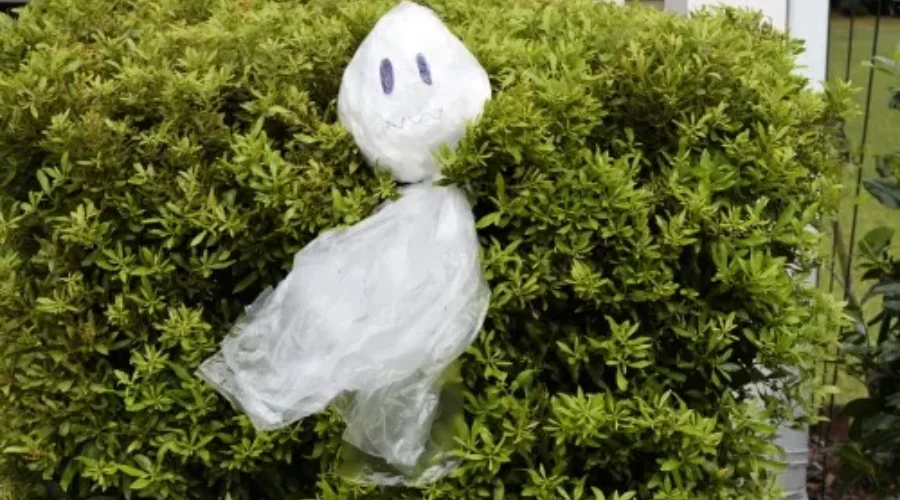 Ghastly Garbage Bag Ghosts